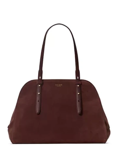 Maise Suede Carryall Bag