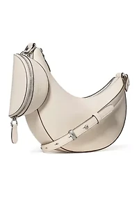 Duo Pebbled Leather Crossbody Bag