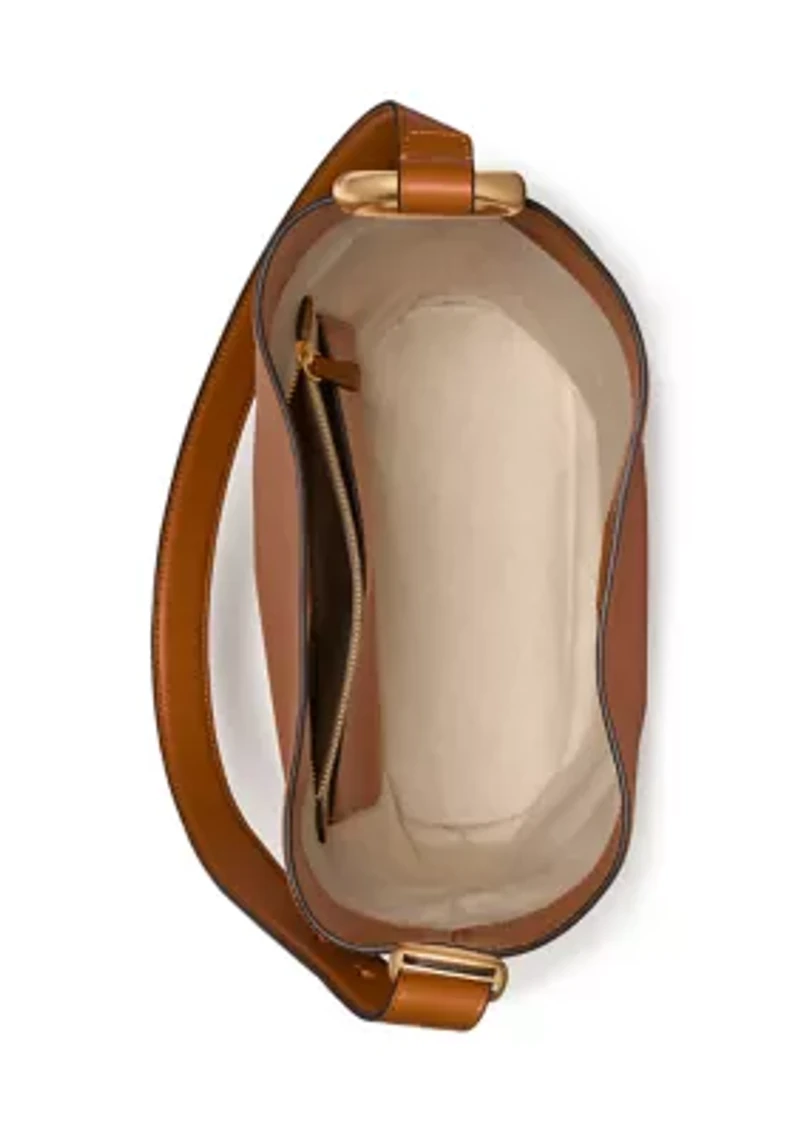 Halo Medium Smooth Leather Bucket Bag