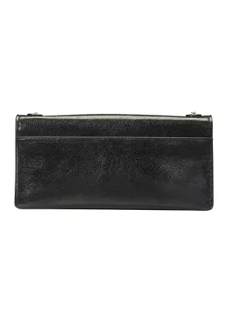 Deco Glazed Leather Soft Shoulder Bag