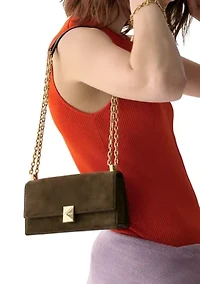 Deco Suede Mini Crossbody Bag