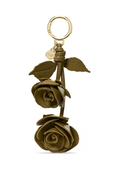 Stacked Rose Bag Charm