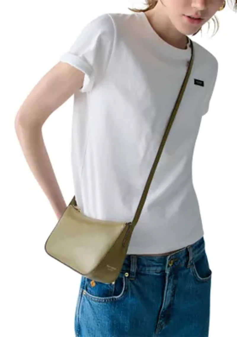 Halo Crossbody Glazed Leather Bag