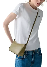 Halo Crossbody Glazed Leather Bag