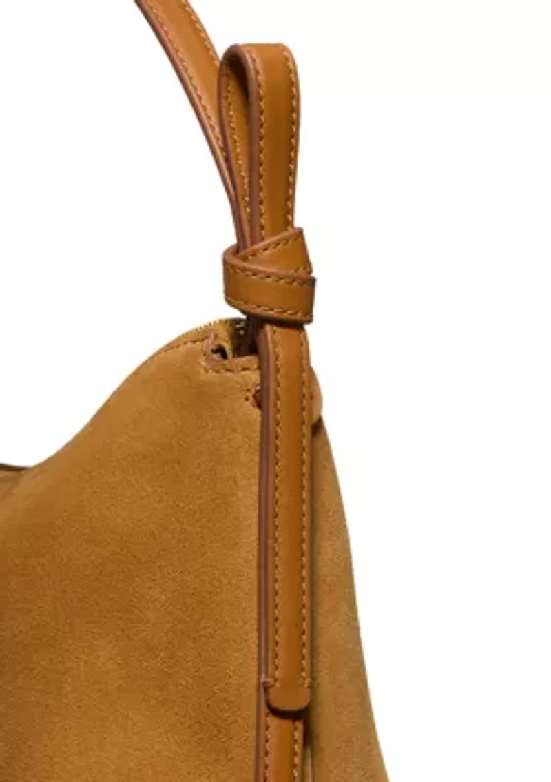 Loop Suede Shoulder Bag