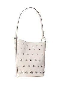 Halo Medium Studded Leather Bucket Bag 