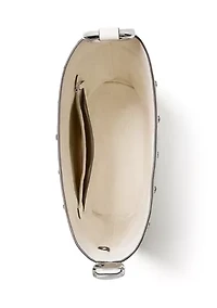 Halo Medium Studded Leather Bucket Bag 