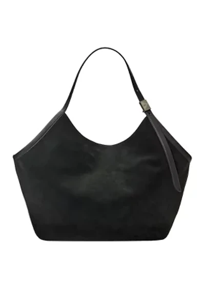 Deco Suede Large Tulip Tote Bag