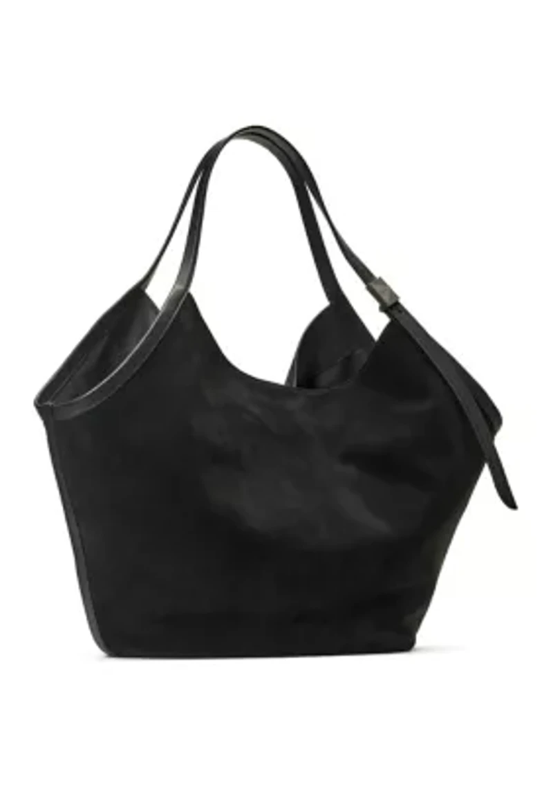 Deco Suede Large Tulip Tote Bag