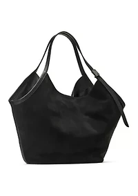 Deco Suede Large Tulip Tote Bag
