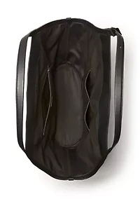 Deco Suede Large Tulip Tote Bag