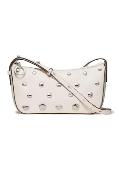 Halo Studded Leather Crossbody Bag