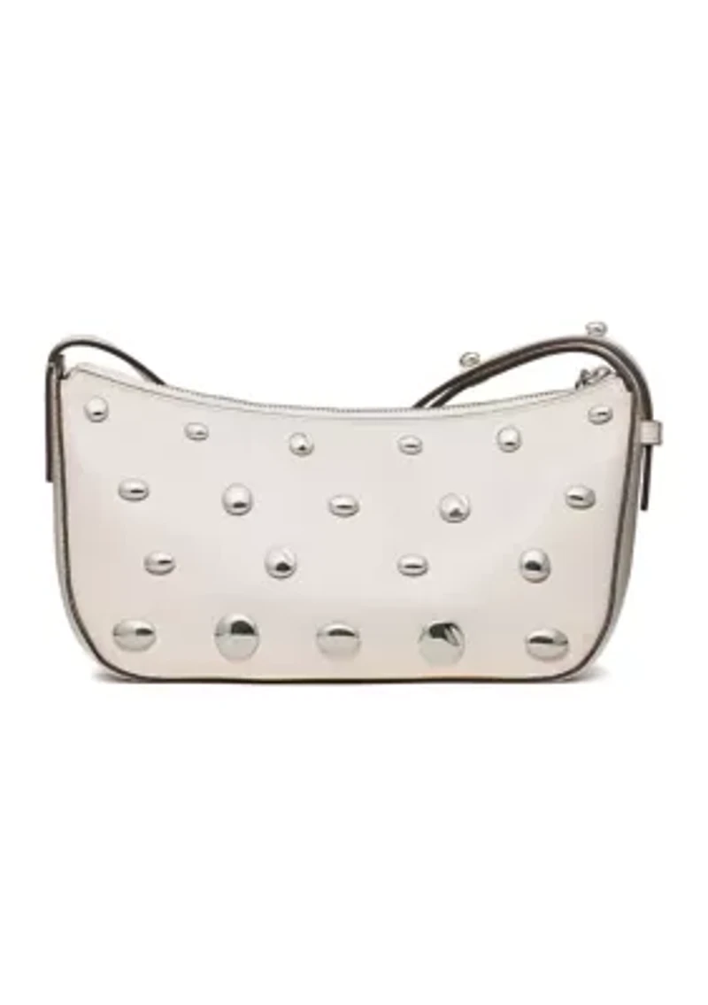Halo Studded Leather Crossbody Bag