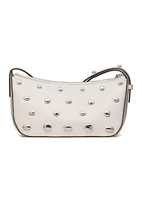 Halo Studded Leather Crossbody Bag