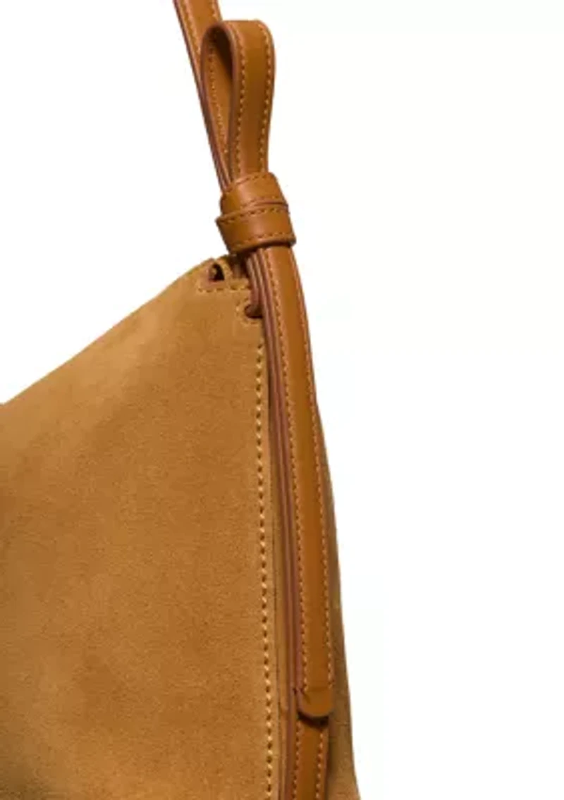 Loop Suede Large Shoulder Bag