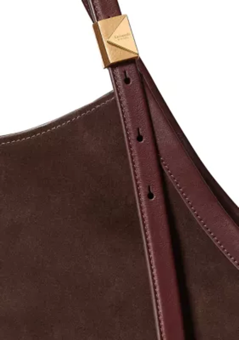Deco Suede Tulip Tote Bag 