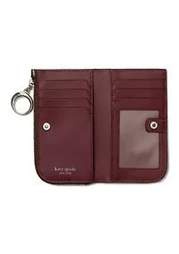 Halo Leather Small Zip Around Wallet