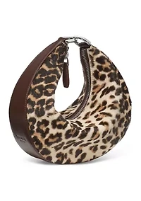Downtown Leopard Print Calf Hair Crossbody 