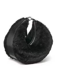 Duo Shearling Bear Crossbody Bag