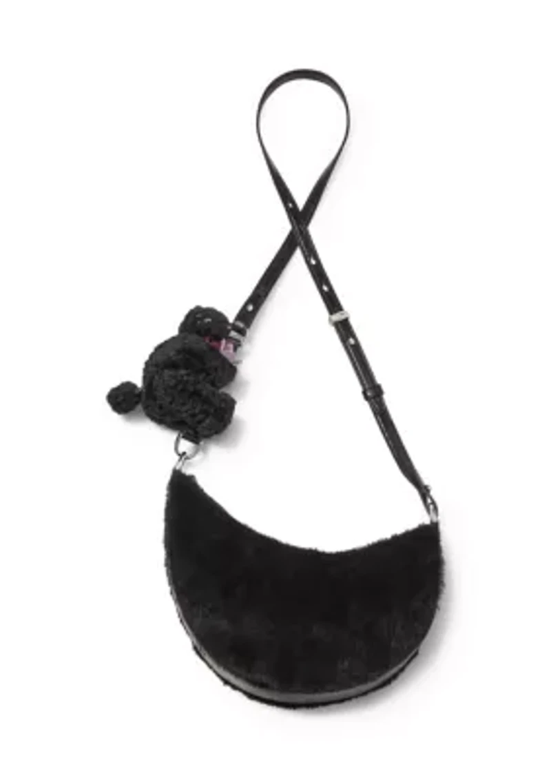 Duo Shearling Bear Crossbody Bag