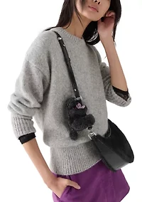 Duo Shearling Bear Crossbody Bag