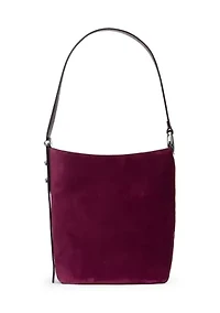 Halo Suede Bucket Bag