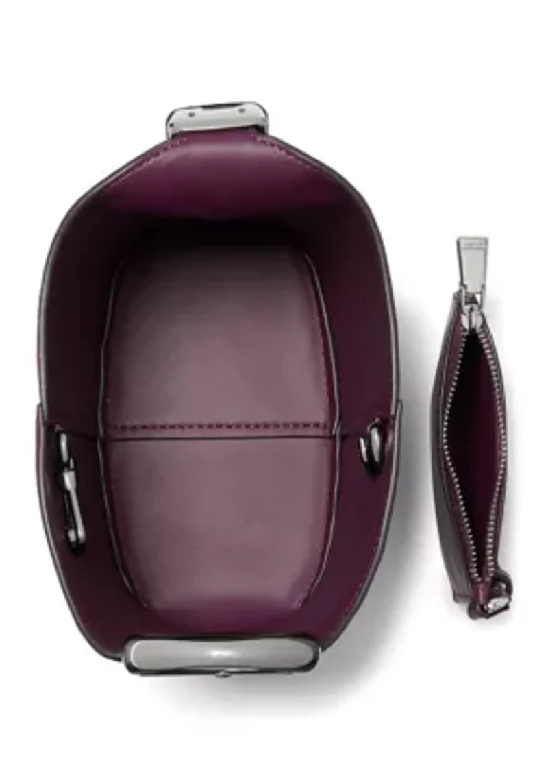 Halo Suede Mini Bucket Bag