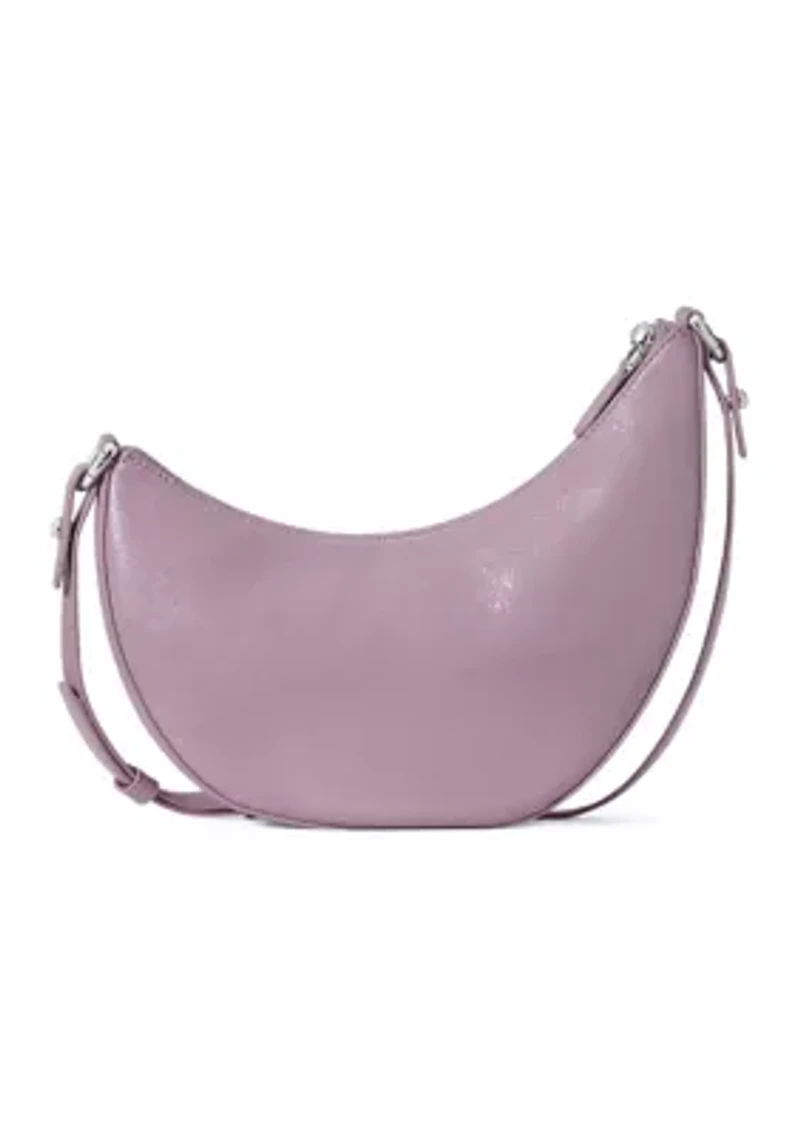 Duo Glazed Leather Crossbody Bag