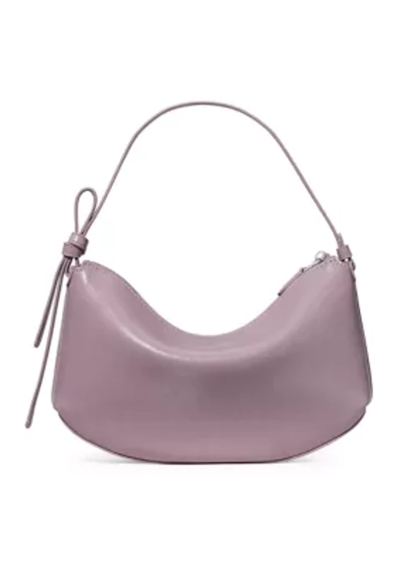 Loop Glazed Leather Shoulder Bag