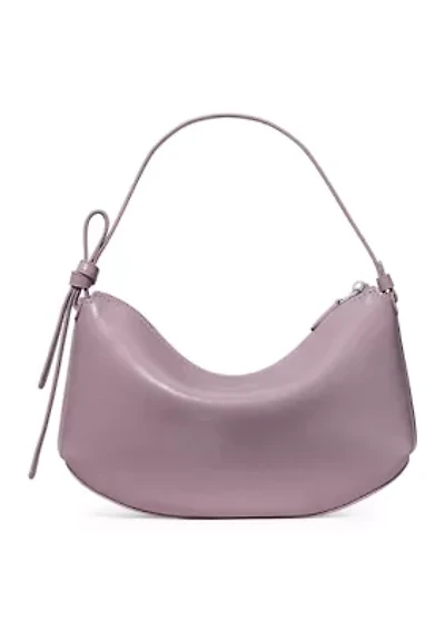 Loop Glazed Leather Shoulder Bag