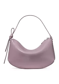 Loop Glazed Leather Shoulder Bag