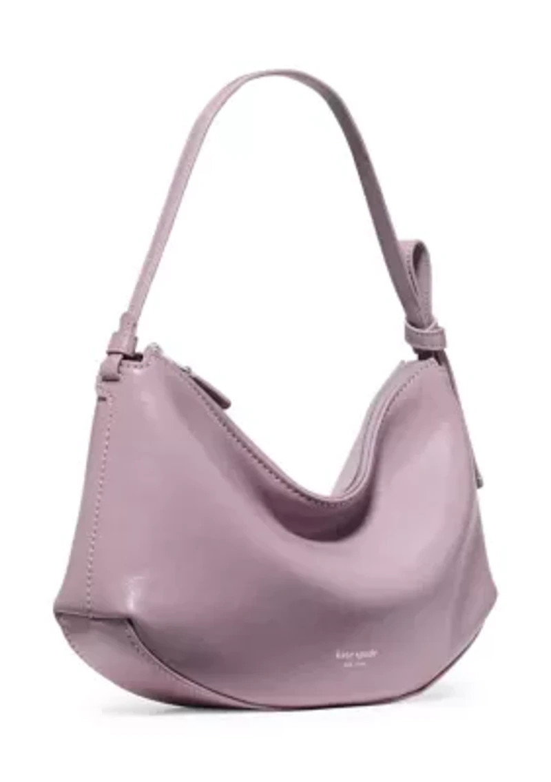 Loop Glazed Leather Shoulder Bag