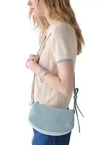 Loop Suede Crossbody Bag
