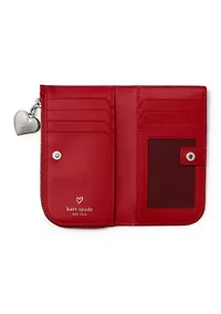 Devin Patent Leather Small Slim Bi-fold Wallet