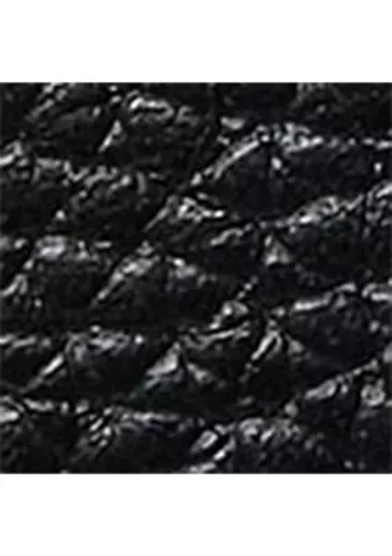 Mini Glazed Leather Zip Card Case