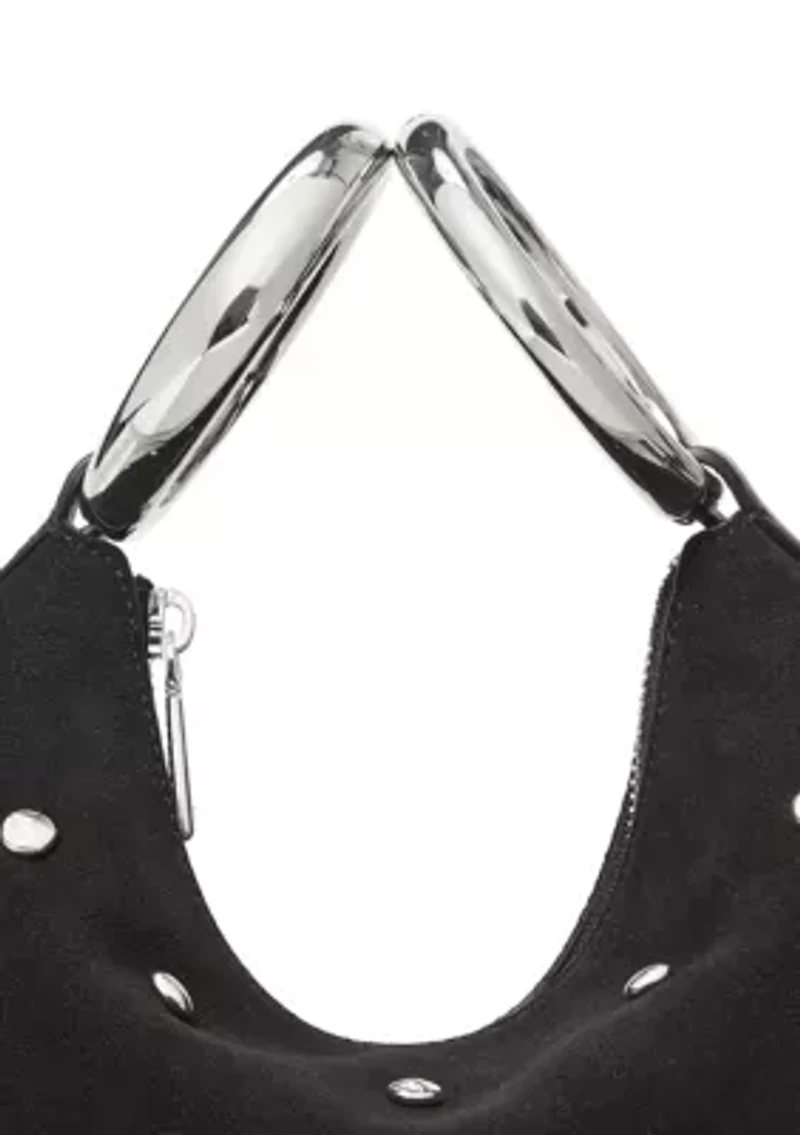 The Bangle Studded Suede Bag