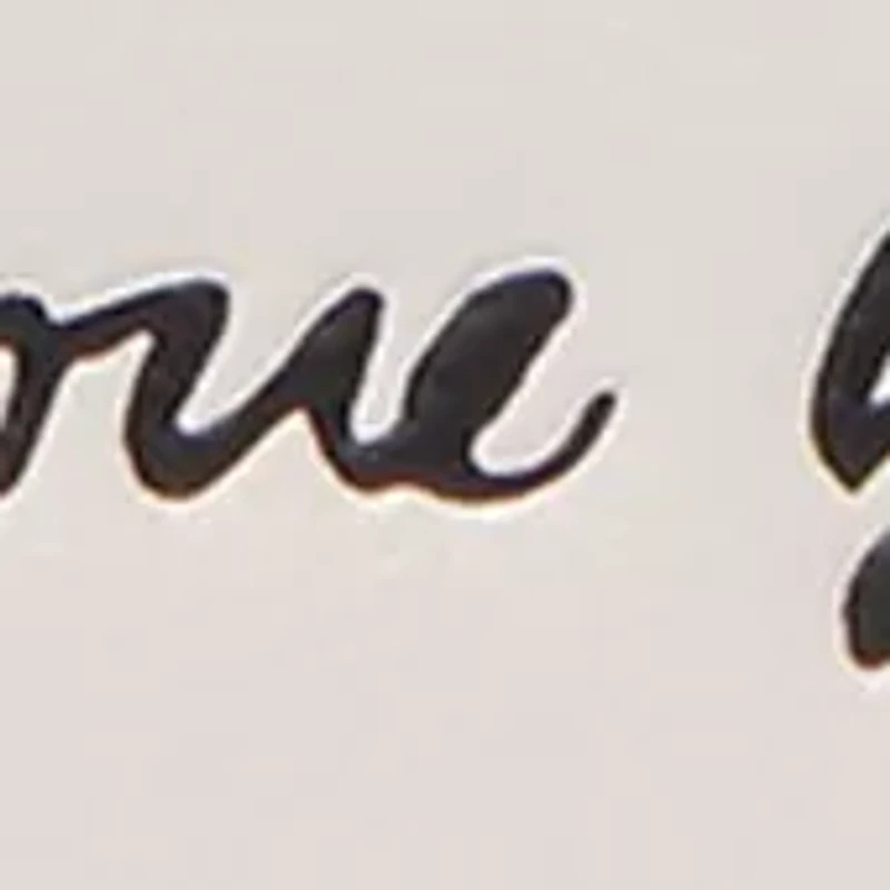 "I Love You" Embossed Leather Mini Zip Card Case 