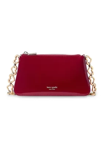 Grace Patent Leather Heart Pochette