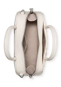 Grace "I Love You" Script Embossed Leather Mini Bag