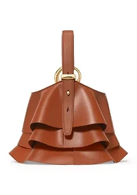 Halo Ruffle Mini Crossbody Bucket Bag