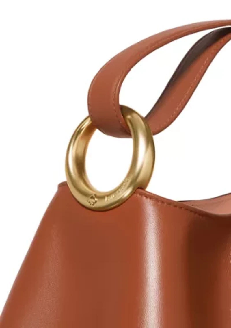Halo Ruffle Mini Crossbody Bucket Bag