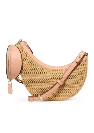 Duo Straw Crossbody Bag