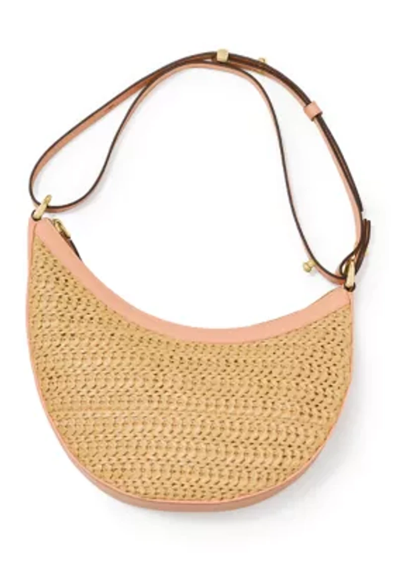 Duo Straw Crossbody Bag