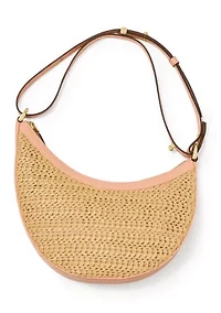 Duo Straw Crossbody Bag