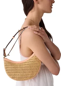 Duo Straw Crossbody Bag