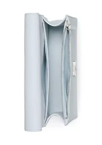 Deco Chain Embossed Snake Print Shoulder Bag