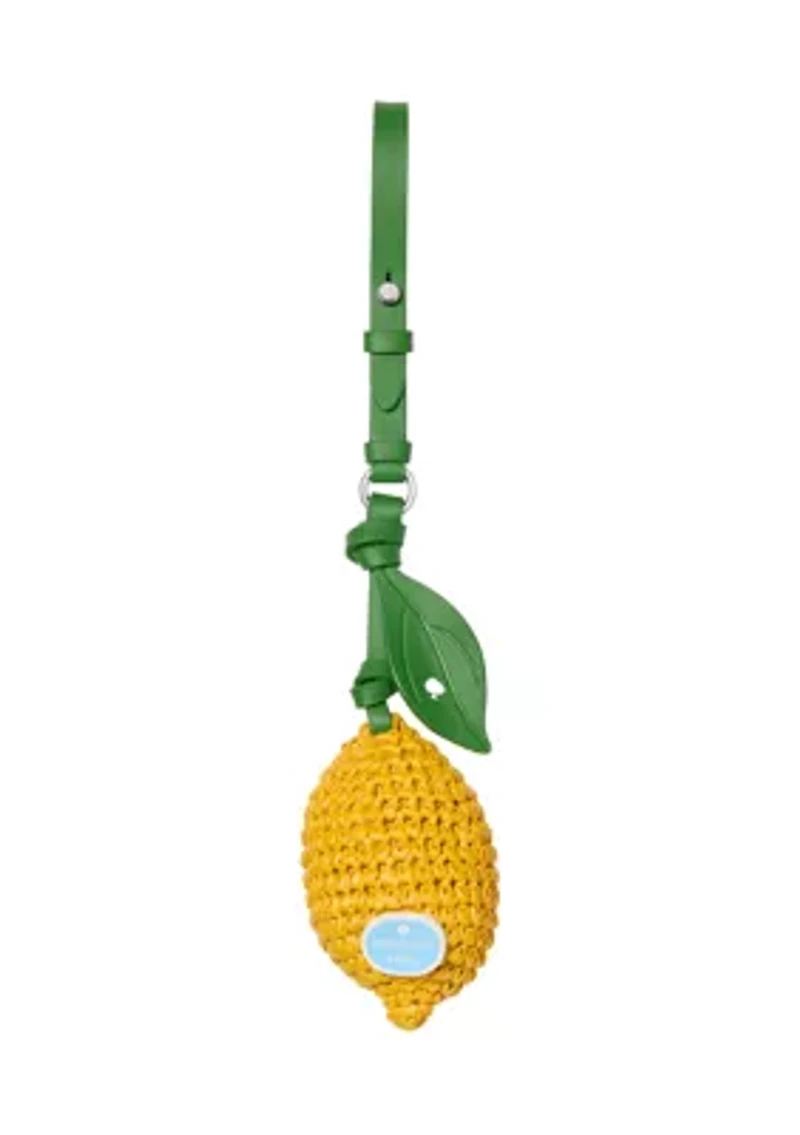Charmed Lemon Crochet Bag Charm