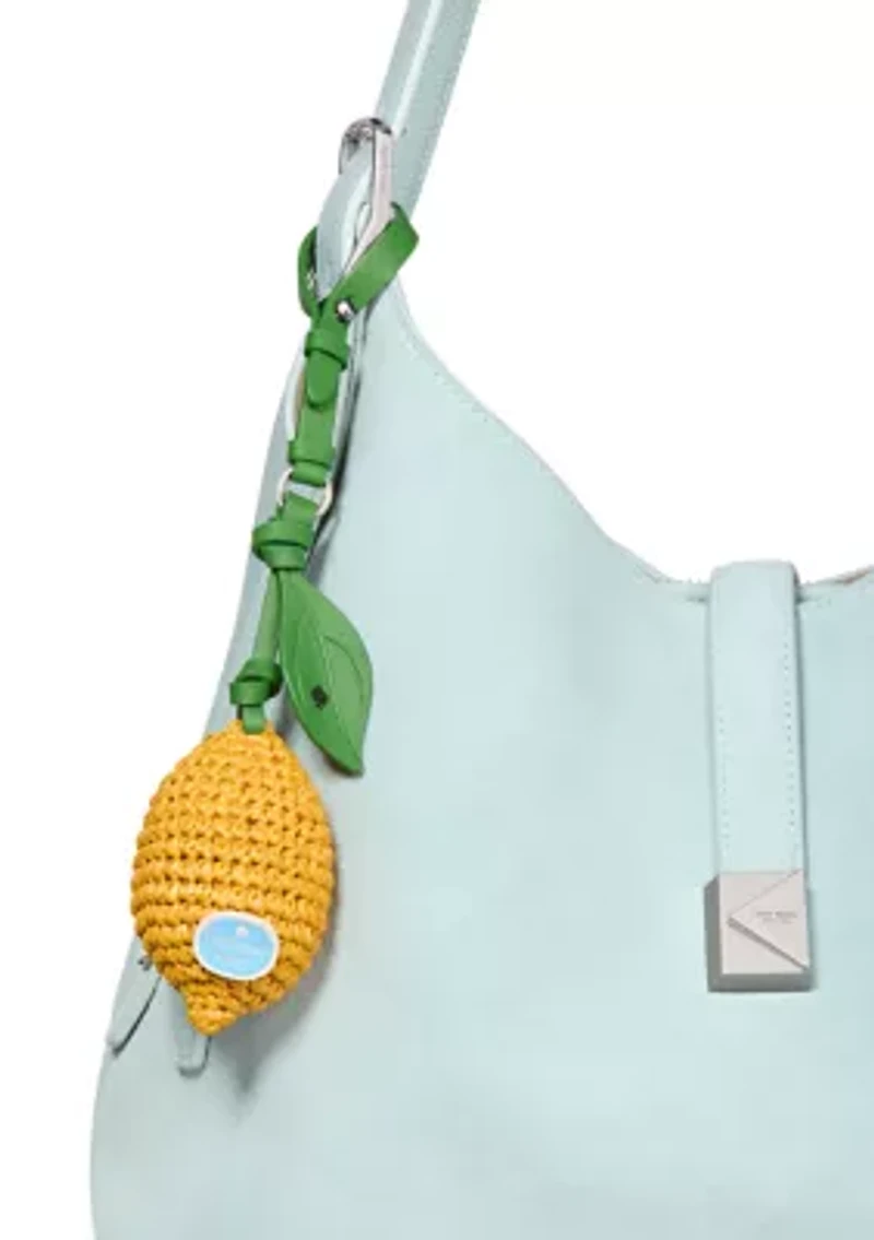 Charmed Lemon Crochet Bag Charm