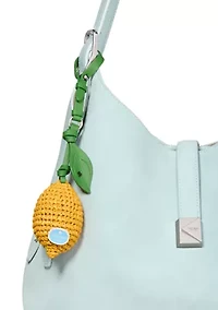 Charmed Lemon Crochet Bag Charm