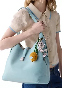 Charmed Lemon Crochet Bag Charm